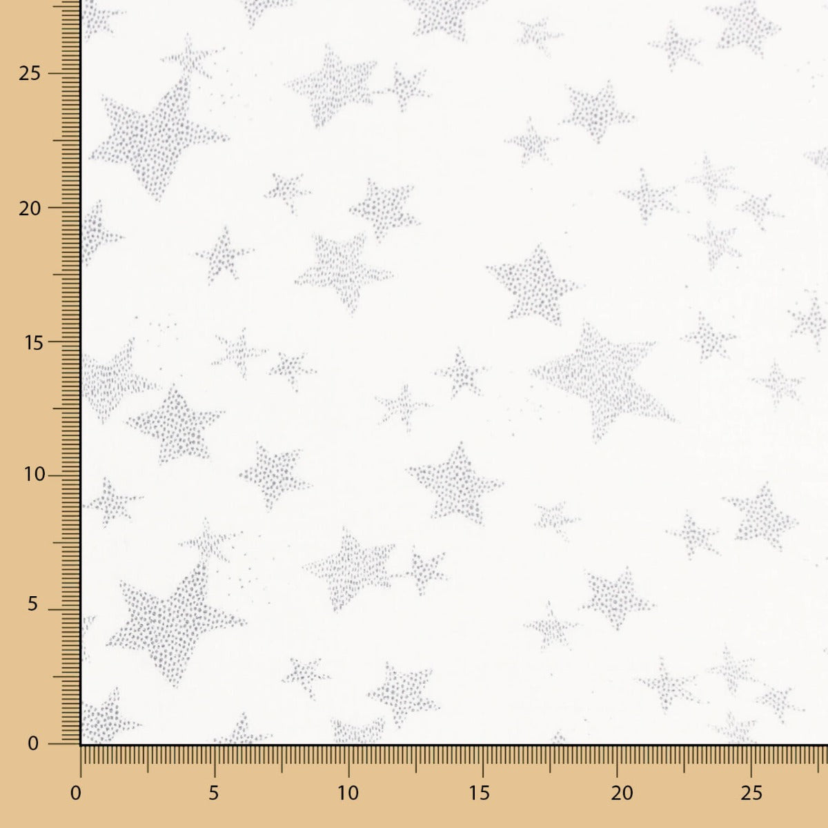 Bambula Baumwolle Gedruckt Multi Star Grau - Ribes y Casals