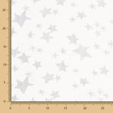 Bambula Baumwolle Gedruckt Multi Star Grau - Ribes y Casals