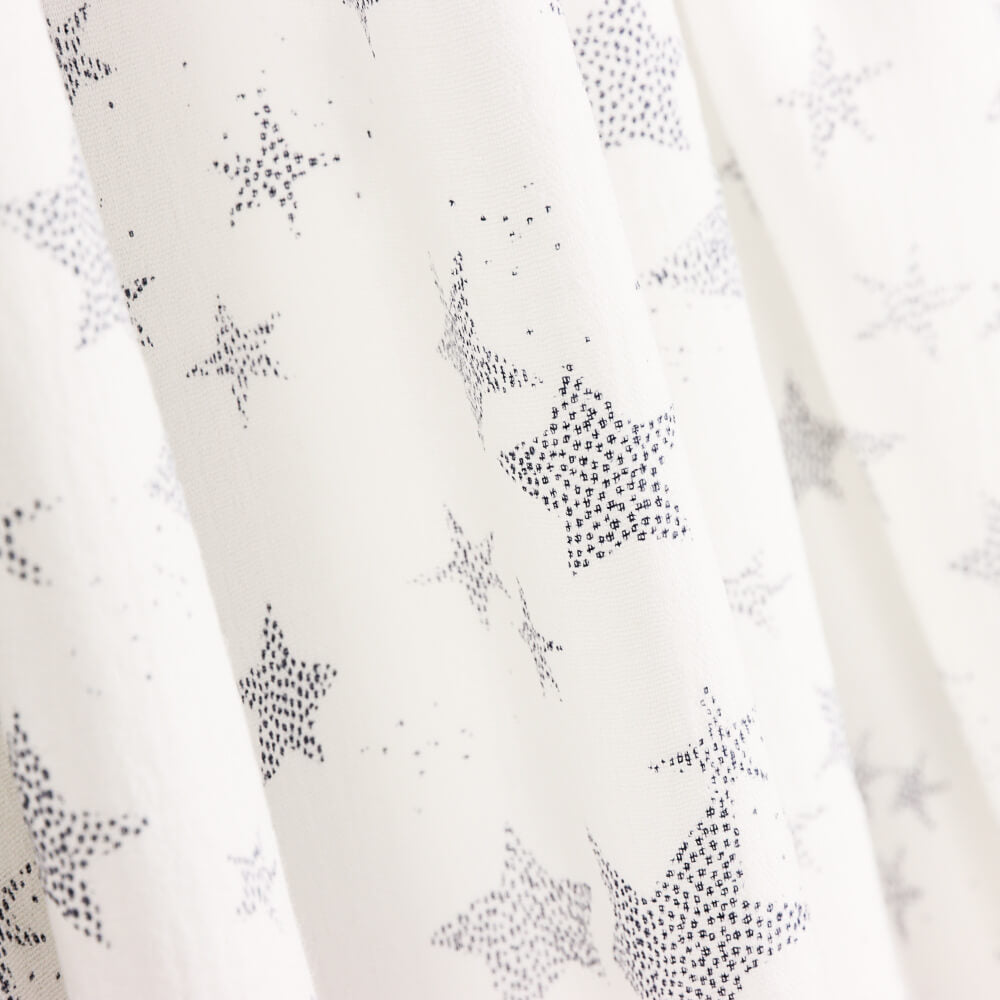 Bambula Baumwolle Gedruckt Multi Star Grau - Ribes y Casals
