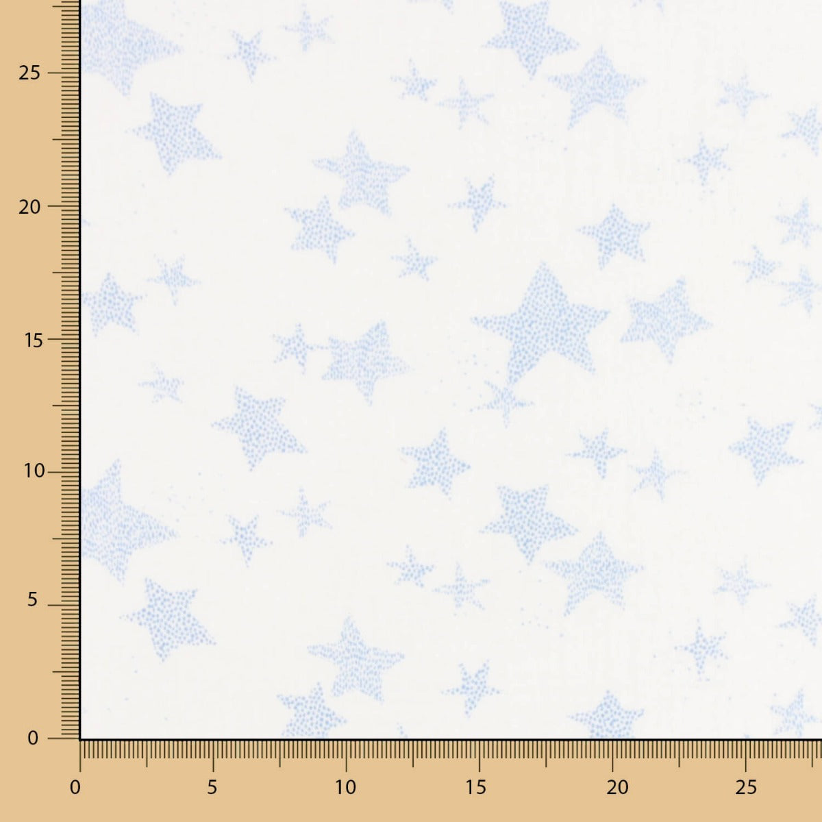 Bambula Baumwolle Bedruckt Multi Stars Denim - Ribes y Casals