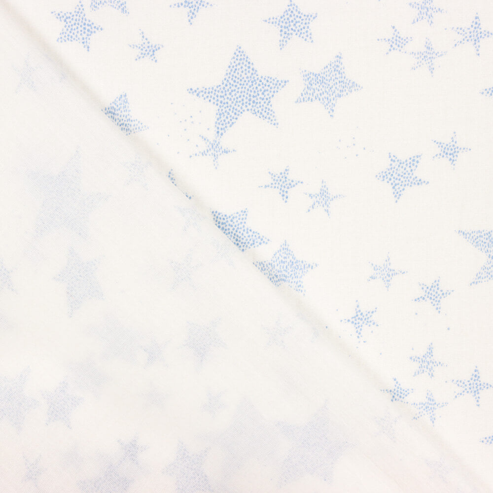 Bambula Baumwolle Bedruckt Multi Stars Denim - Ribes y Casals
