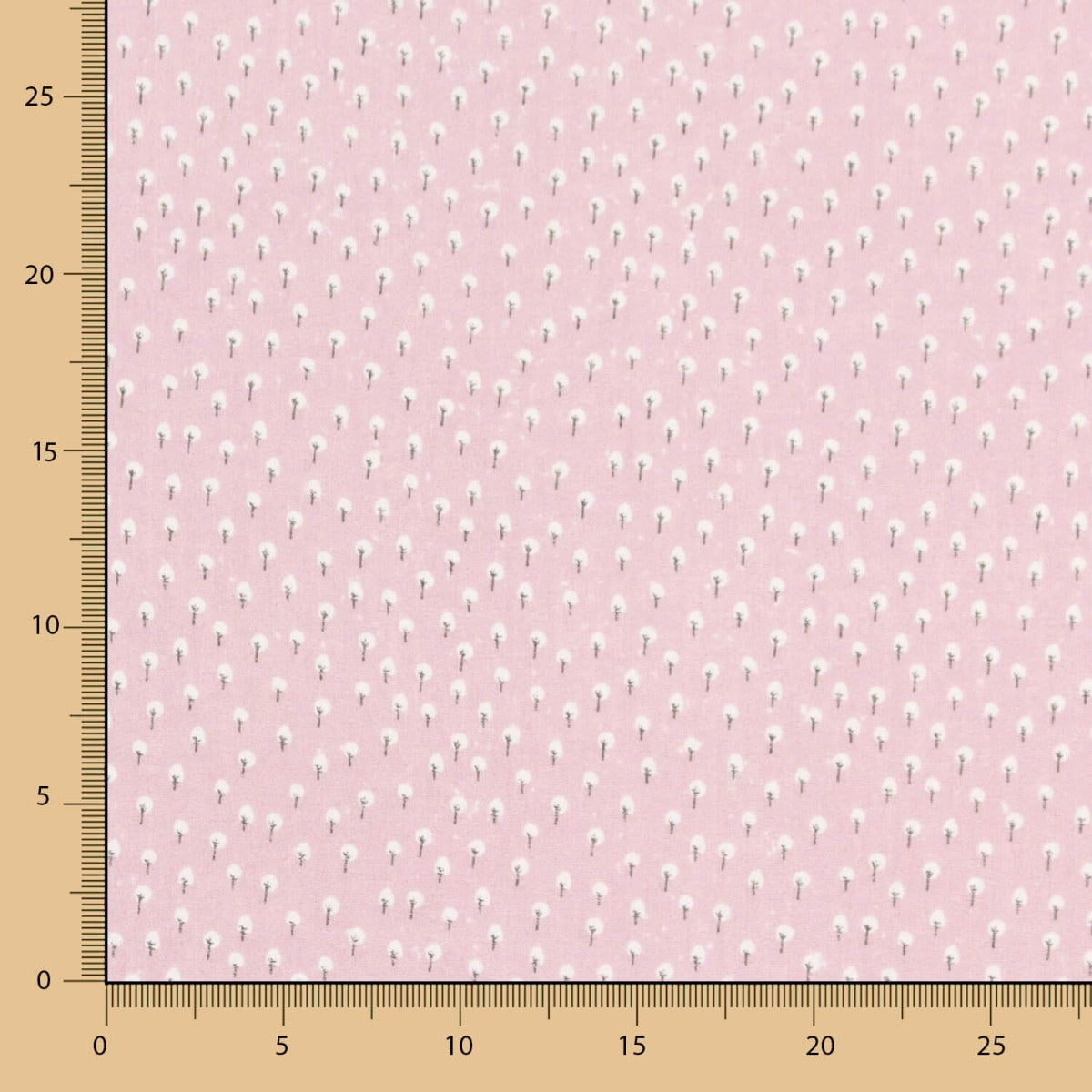 Bambula Cotton Printed Trees Pink Make Up - Ribes y Casals