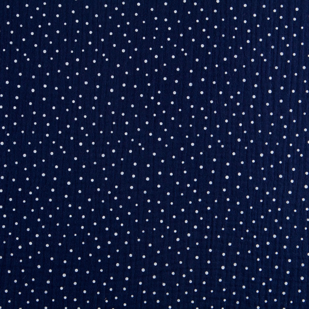 Bambula Cotton Cotton Dot Nachtblau - Ribes y Casals