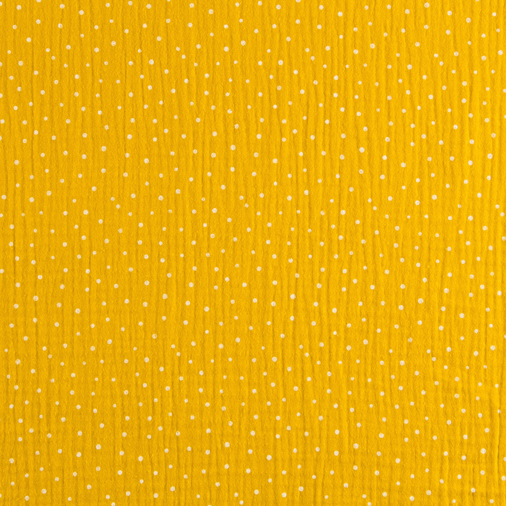 Bambula Cotton Cotton Mustard Dot - Ribes y Casals