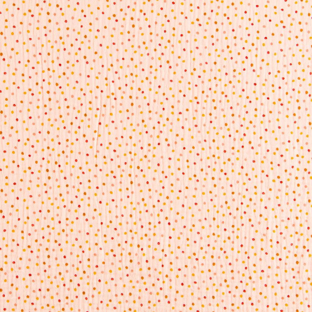 Bambula Baumwolle Polka Dot Lachs - Ribes y Casals