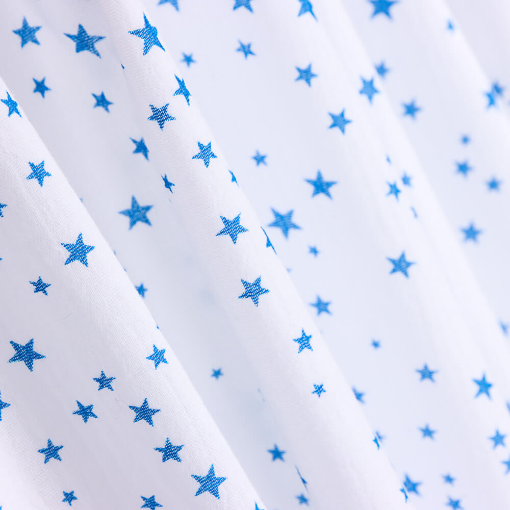 Mini Star Baumwolle Musselin Blau Blau - Ribes y Casals