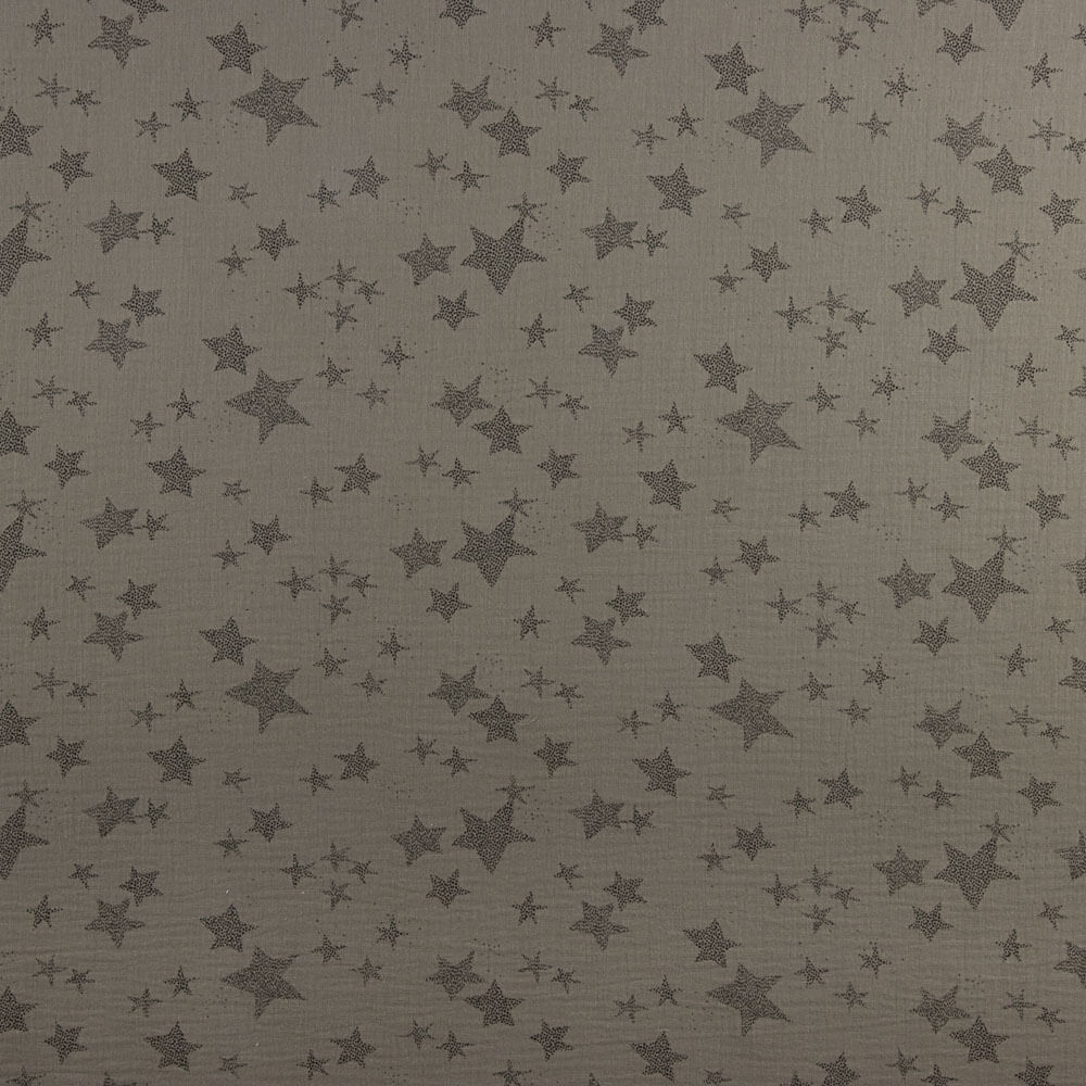 Bambula Baumwolle Multi Stars Braungrau - Ribes y Casals