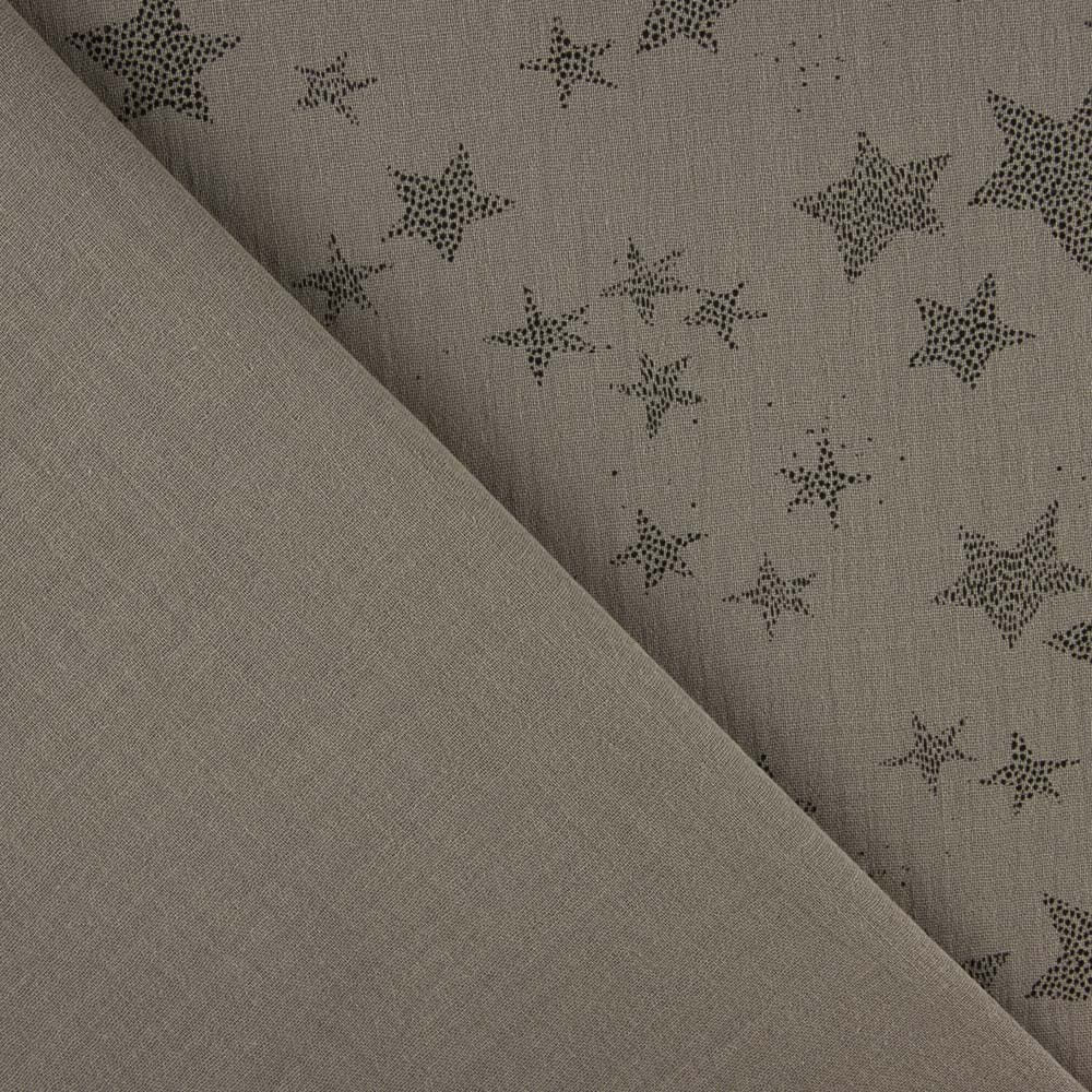 Bambula Baumwolle Multi Stars Braungrau - Ribes y Casals