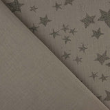 Bambula Baumwolle Multi Stars Braungrau - Ribes y Casals