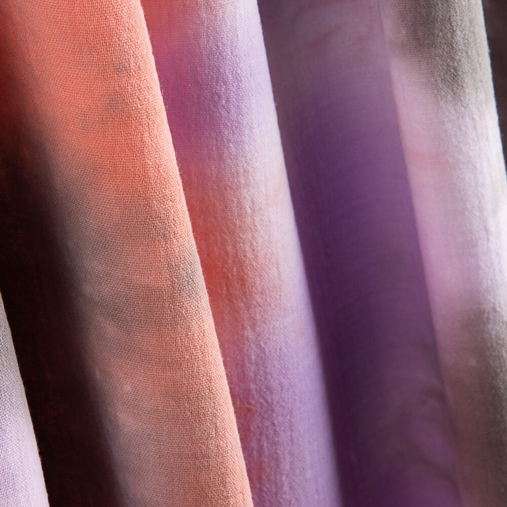 Bambula Baumwolle Tie Dye Terracotta - Ribes y Casals