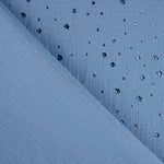 Musselin Baumwolle Gesprenkelt Lurex Gesprenkelt Blau - Ribes y Casals