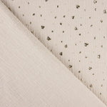 Musselin Baumwolle Gesprenkelt Lurex Baumwolle Medium Grau - Ribes y Casals