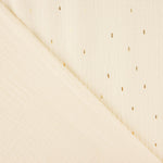 Bambula Doppelmull Ecru mit Lurex - Ribes y Casals