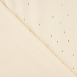 Bambula Doppelmull Ecru mit Lurex - Ribes y Casals