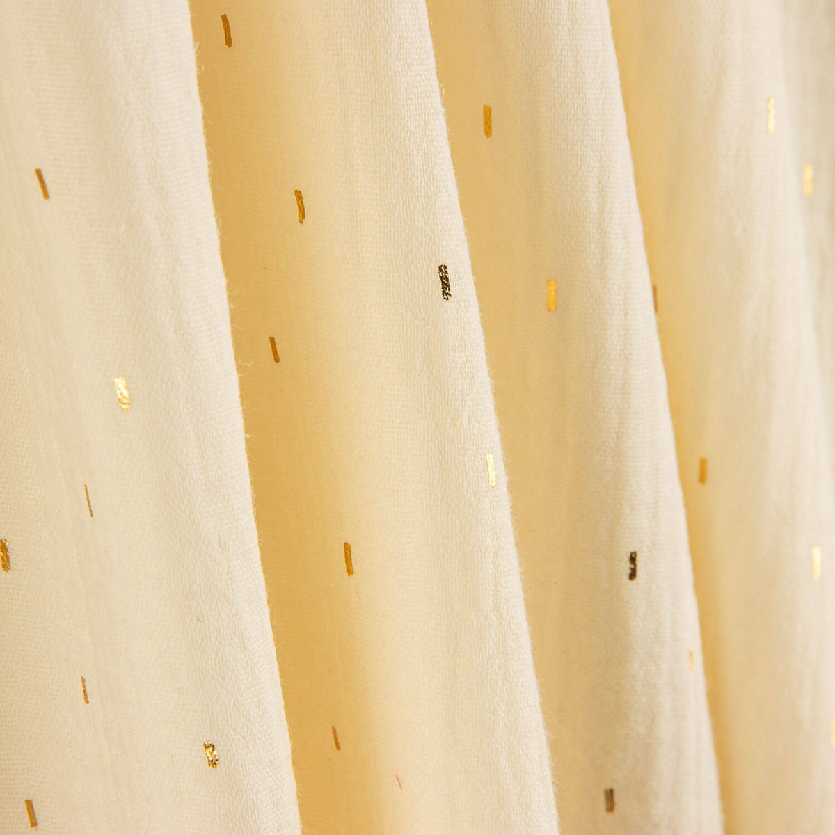 Bambula Doppelmull Ecru mit Lurex - Ribes y Casals