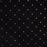 Lurex Sterne Baumwolle Musselin Schwarz - Ribes y Casals