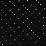 Lurex Sterne Baumwolle Musselin Schwarz - Ribes y Casals
