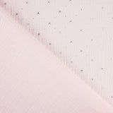 Lurex Sterne Baumwolle Musselin Rosa - Ribes y Casals