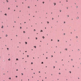 Baumwoll-Lurex-gesprenkeltes Musselin Rosa - Ribes y Casals