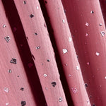 Baumwoll-Lurex-gesprenkeltes Musselin Rosa - Ribes y Casals