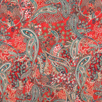 Bambula Satin Paisley Granat - Ribes y Casals