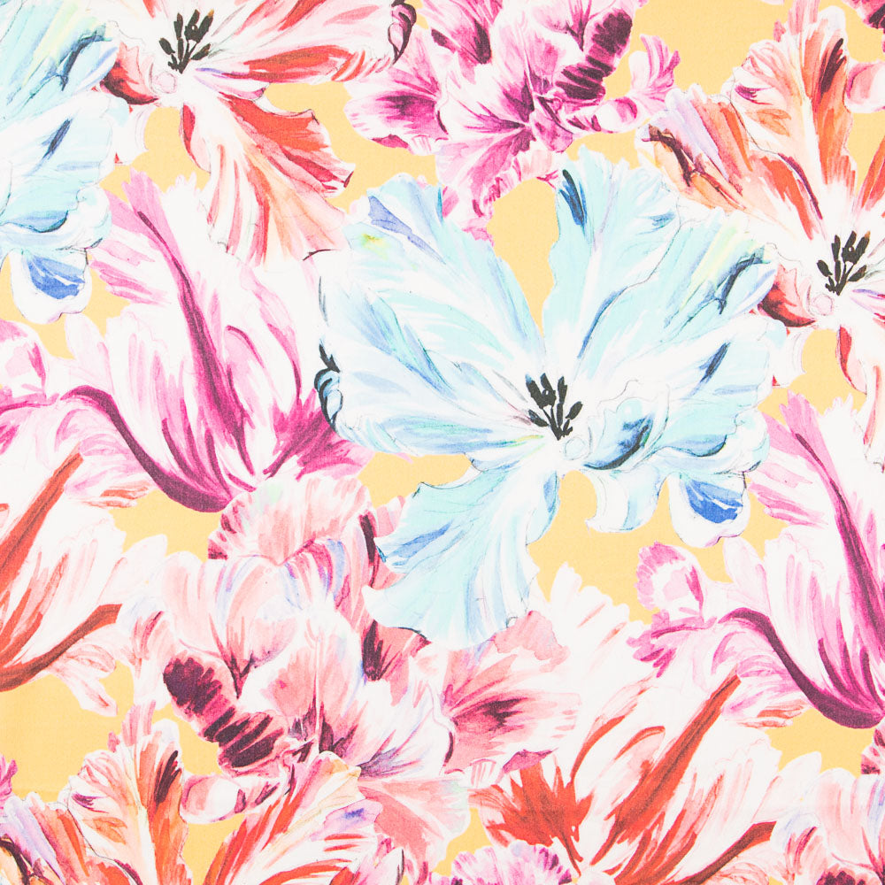 Bambula Viskose Maxi Blume Gelb - Ribes y Casals