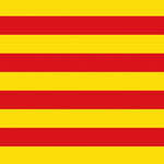 Reststück der katalanischen Flagge 75 x 80 cm - Ribes y Casals