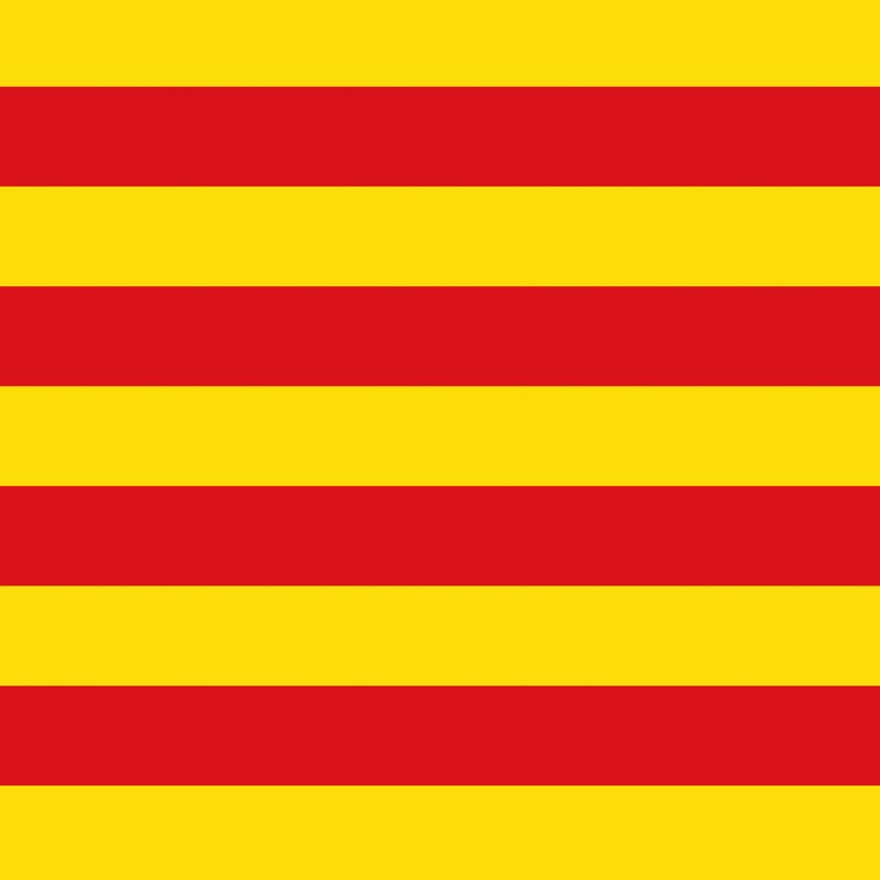 Reststück der katalanischen Flagge 75 x 80 cm - Ribes y Casals