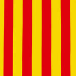Stoffrest katalanische Senyera-Flagge, Breite 145 cm – verschiedene Maße x Breite 145 cm - Ribes y Casals