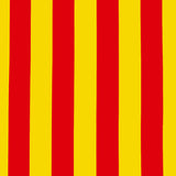 Stoffrest katalanische Senyera-Flagge, Breite 145 cm – verschiedene Maße x Breite 145 cm - Ribes y Casals