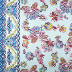 Satin Bangladesch Blau Bordüre - Ribes y Casals