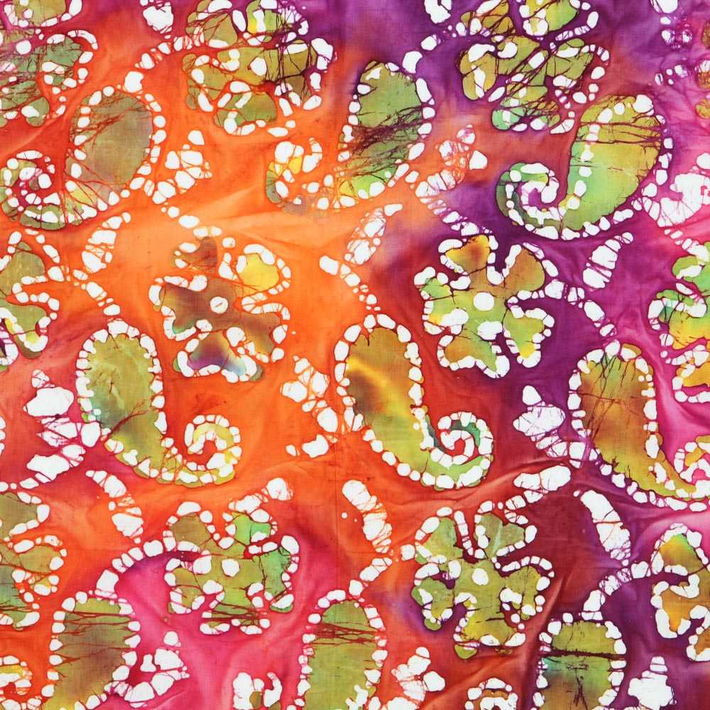 Baumwolle Kaschmir Batik Multicolour - Ribes y Casals