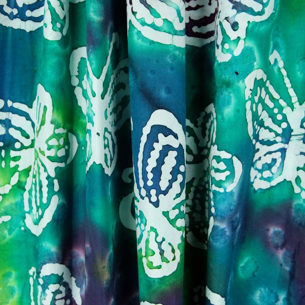Batik Blaue Schmetterlinge - Ribes y Casals