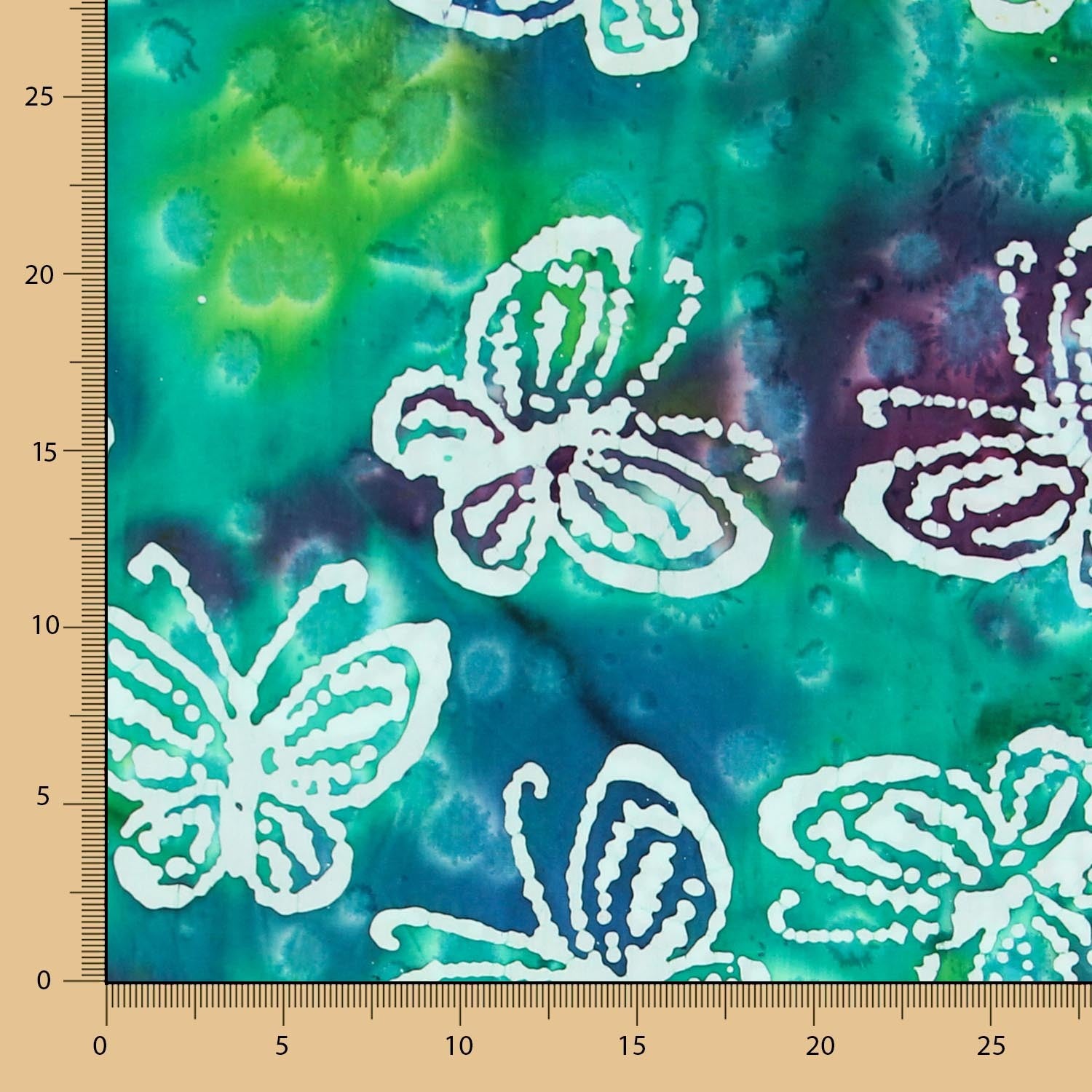 Batik Blaue Schmetterlinge - Ribes y Casals