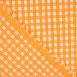 Seersucker-Badeanzug Vichy Fluoreszierendes Orange - Ribes y Casals