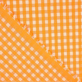 Seersucker-Badeanzug Vichy Fluoreszierendes Orange - Ribes y Casals
