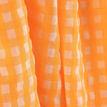 Seersucker-Badeanzug Vichy Fluoreszierendes Orange - Ribes y Casals