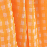 Seersucker-Badeanzug Vichy Fluoreszierendes Orange - Ribes y Casals