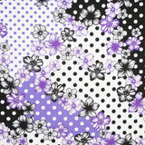 Bielastic Flower Polka Dots Mix Mauve - Ribes y Casals