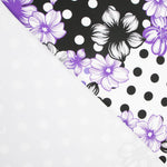 Bielastic Flower Polka Dots Mix Mauve - Ribes y Casals