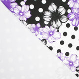 Bielastic Flower Polka Dots Mix Mauve - Ribes y Casals