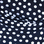 Bielástico Polka Dots Marineblau Weiß - Ribes y Casals