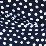 Bielástico Polka Dots Marineblau Weiß - Ribes y Casals