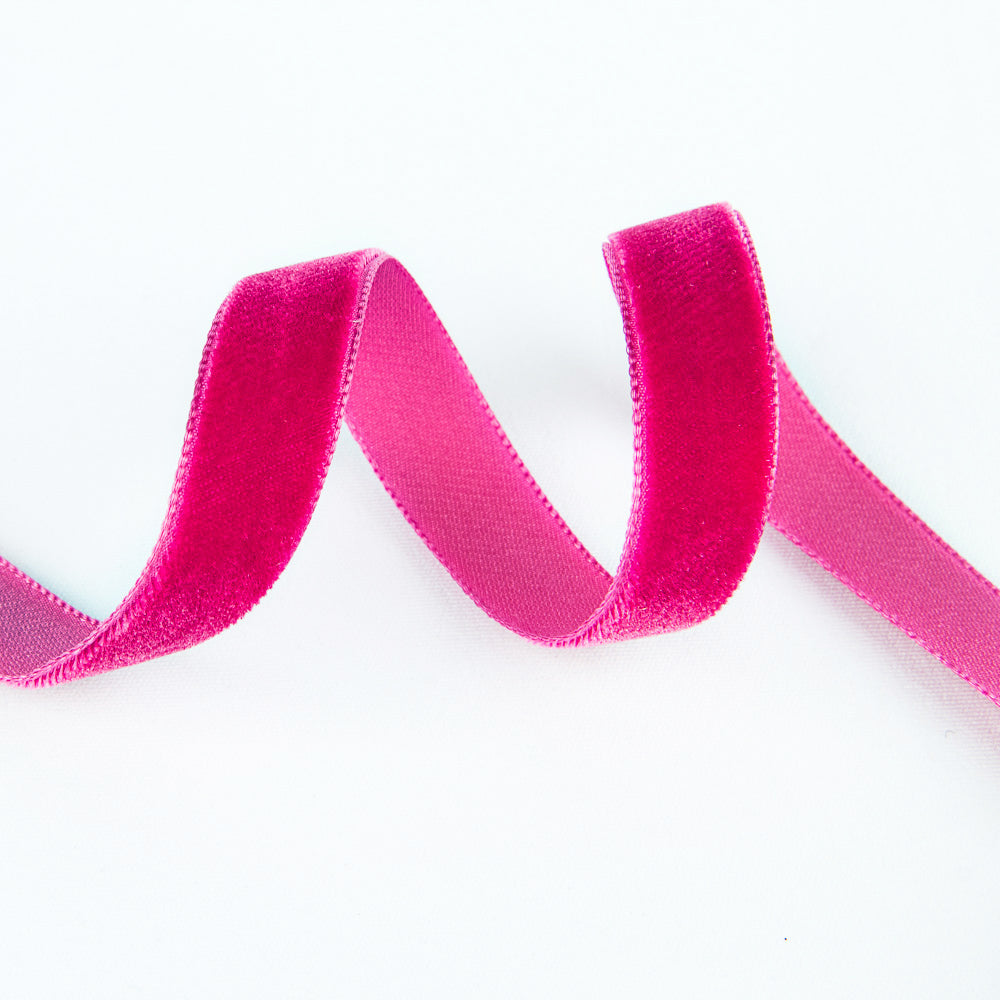 Fuchsia Samtband 16mm - Ribes y Casals