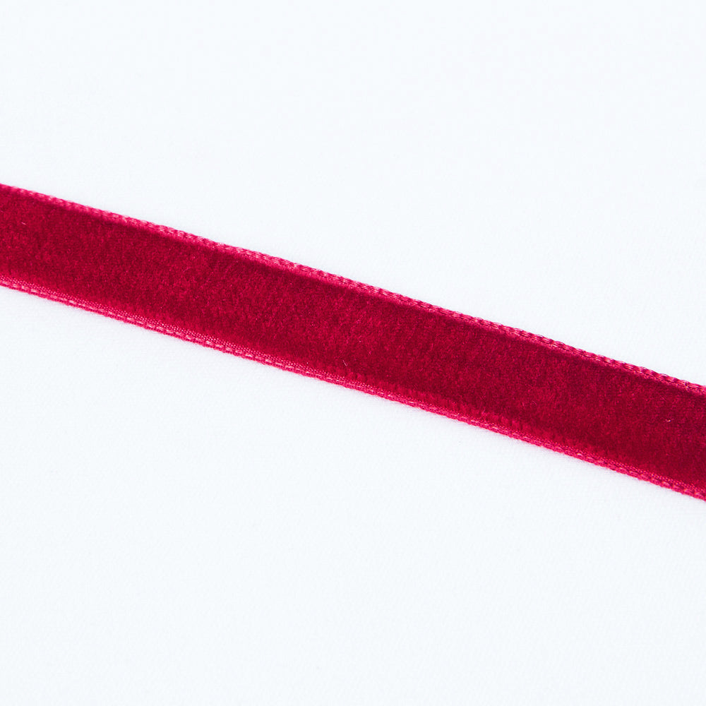 Rubinrotes Samtband 16mm - Ribes y Casals