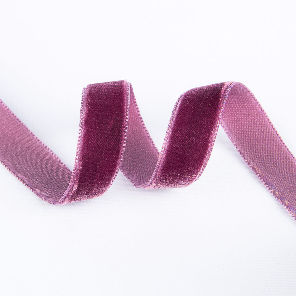 Aubergine Samtband 16mm - Ribes y Casals