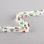 Bias Tape Weihnachtspuppen Weiß 18mm - Ribes y Casals