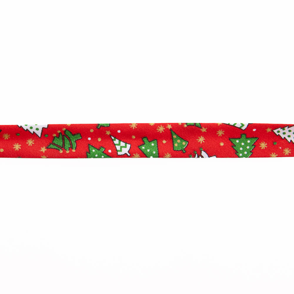 Bias-Band Weihnachtsbaum Rot 18mm - Ribes y Casals