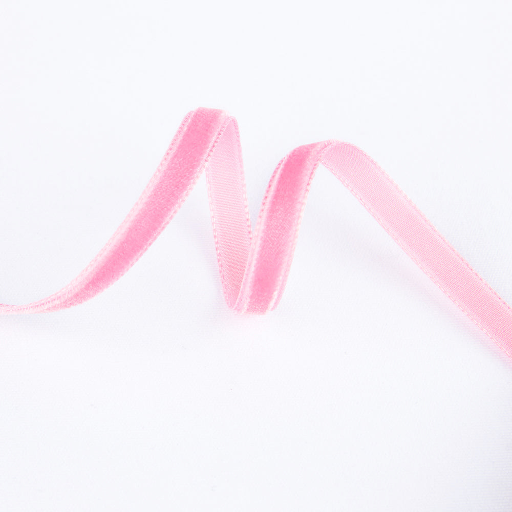 Bubblegum Pink Samtband 7mm - Ribes y Casals