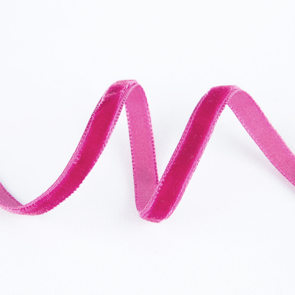 Fuchsia Samtband 7mm - Ribes y Casals